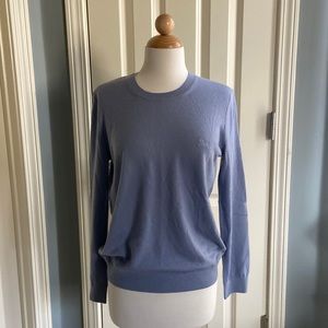 Authentic Burberry 100% Cashmere Sweater Light Weight with Embroidery Logo